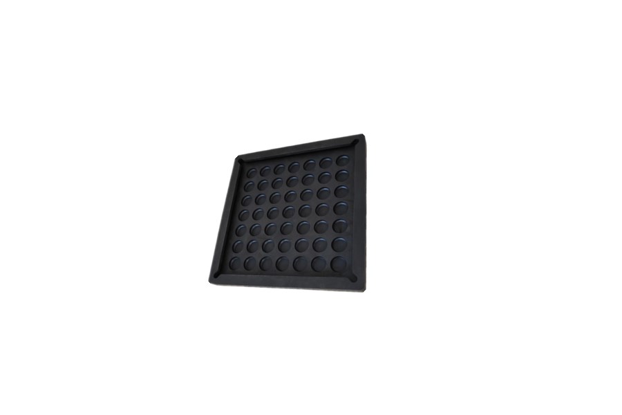 Custom Black Rectangular Anti-vibration Rubber Pad