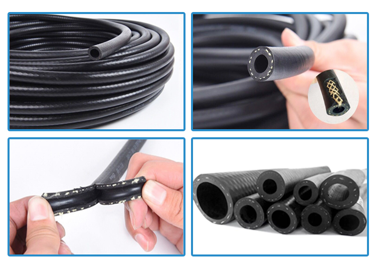 Flexible NBR rubber fuel hose 8mm 6mm